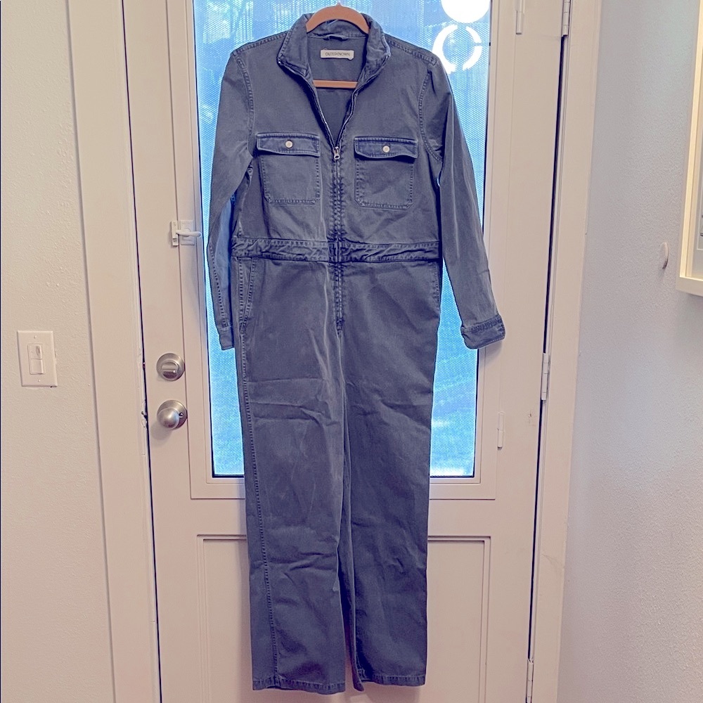 Outerknown Blue Denim Jumpsuit with Zipper